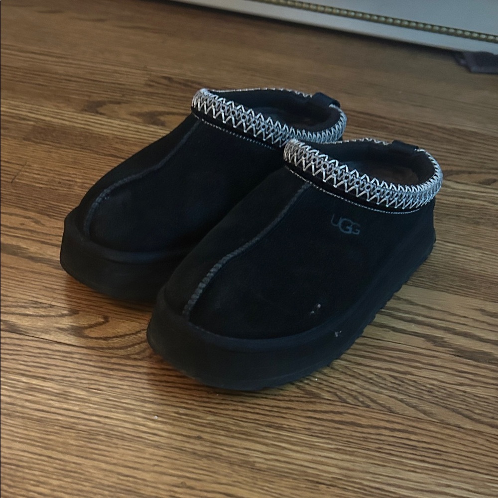UGG Black Platform Tazzmans